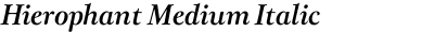 Hierophant Medium Italic